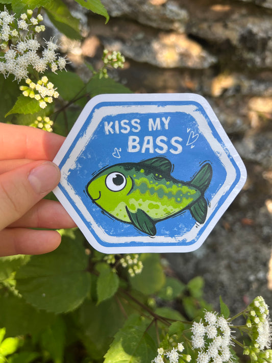 Kiss my Bass Sticker