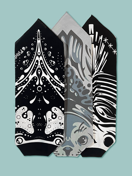 Grayscale Bandana Set