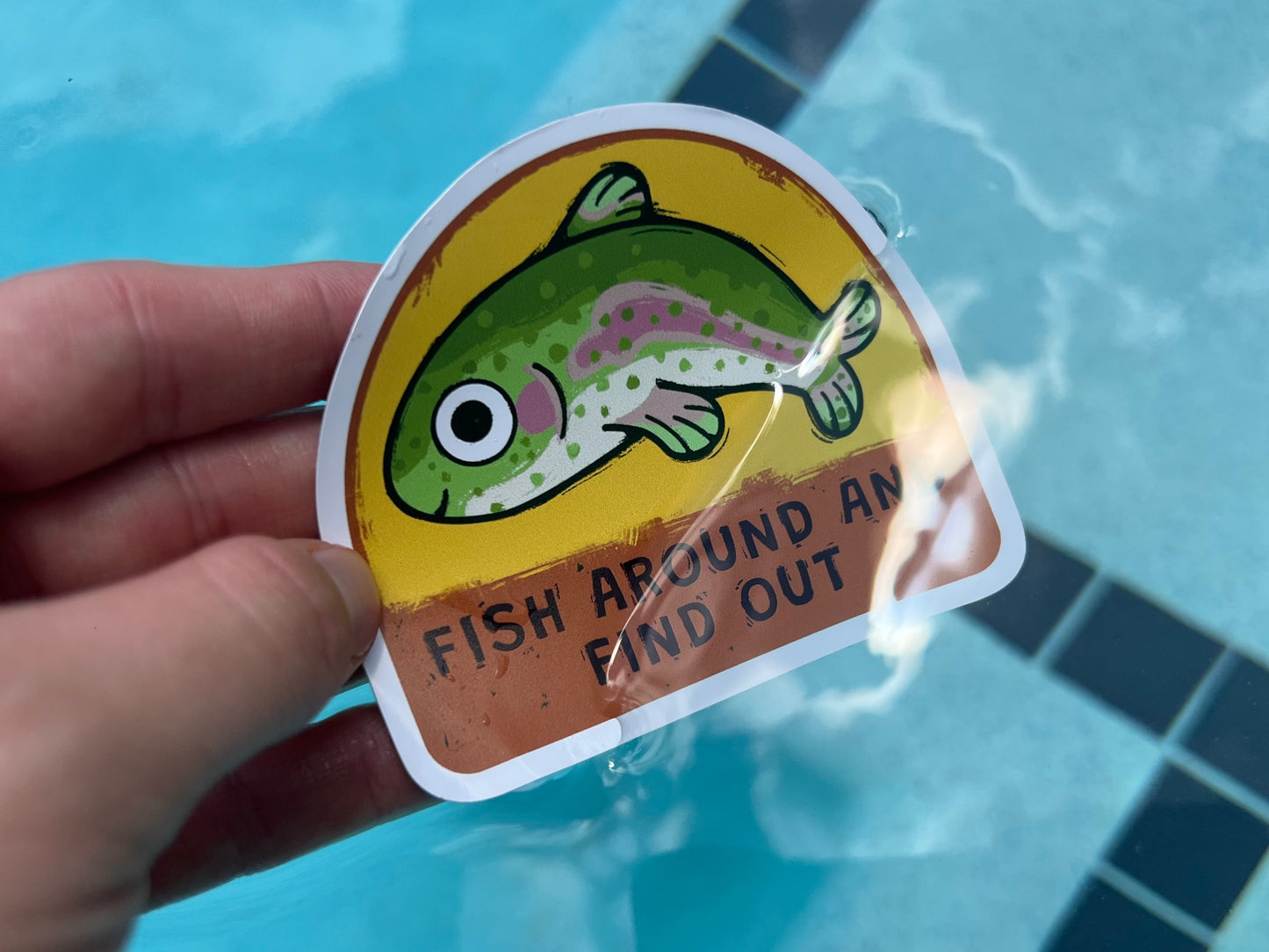 Fish Around and Find Out Sticker